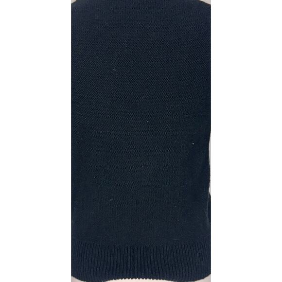 Madewell Small Black V Neck 4 Button Front Shorts Sleeve Cardigan Sweater - Picture 8 of 9